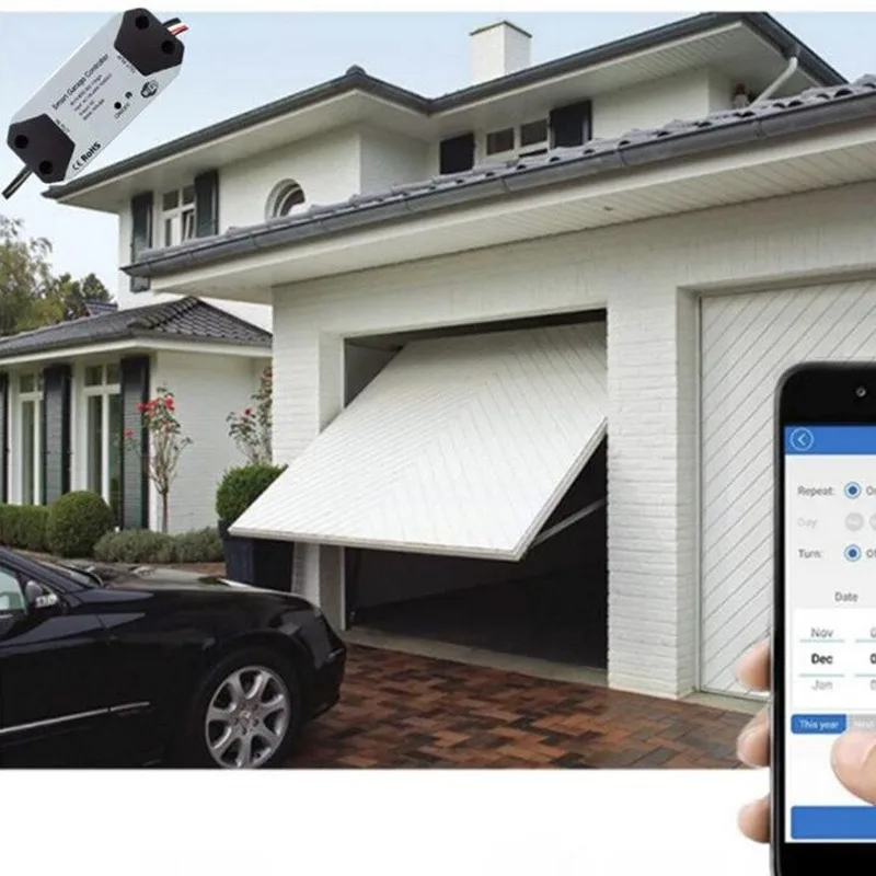 Tuya WiFi Switch Smart Garage Door Opener Controller Work With Alexa Echo Google Home SmartLife/Tuya APP Control No Hub Require