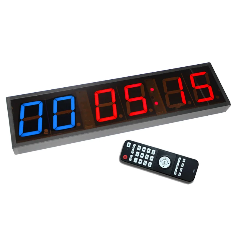 CHEETIE 4 inch 5  GYM Countup, Interval, countdown clock and timer, Stopwatch, Digit Crossfit timer