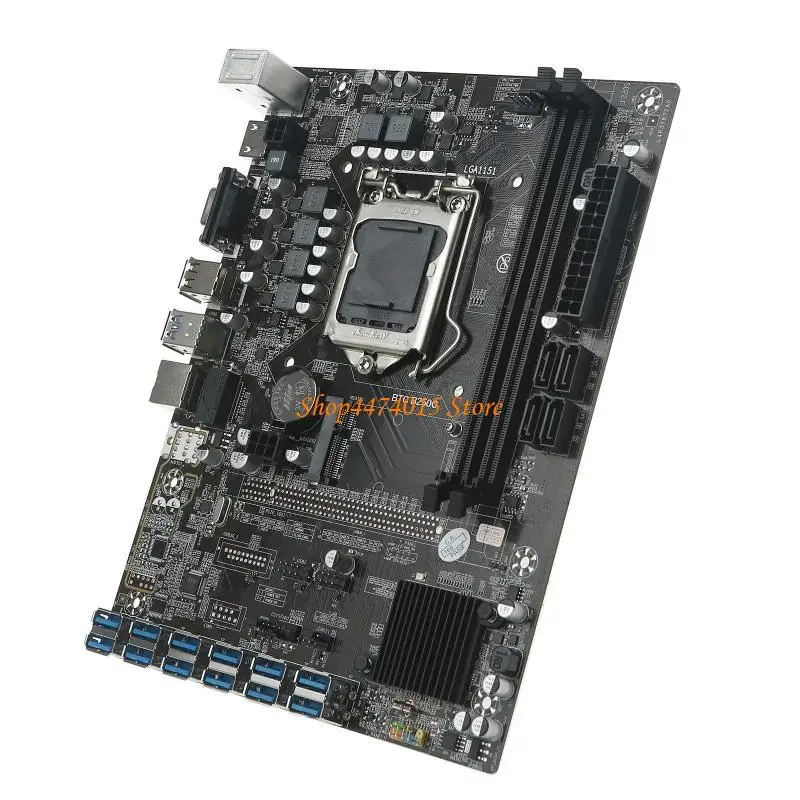 K1AA Mineração B250C BTC CPU Placa-mãe PCI-E Slots DDR4 Memória para CPU LGA 1151