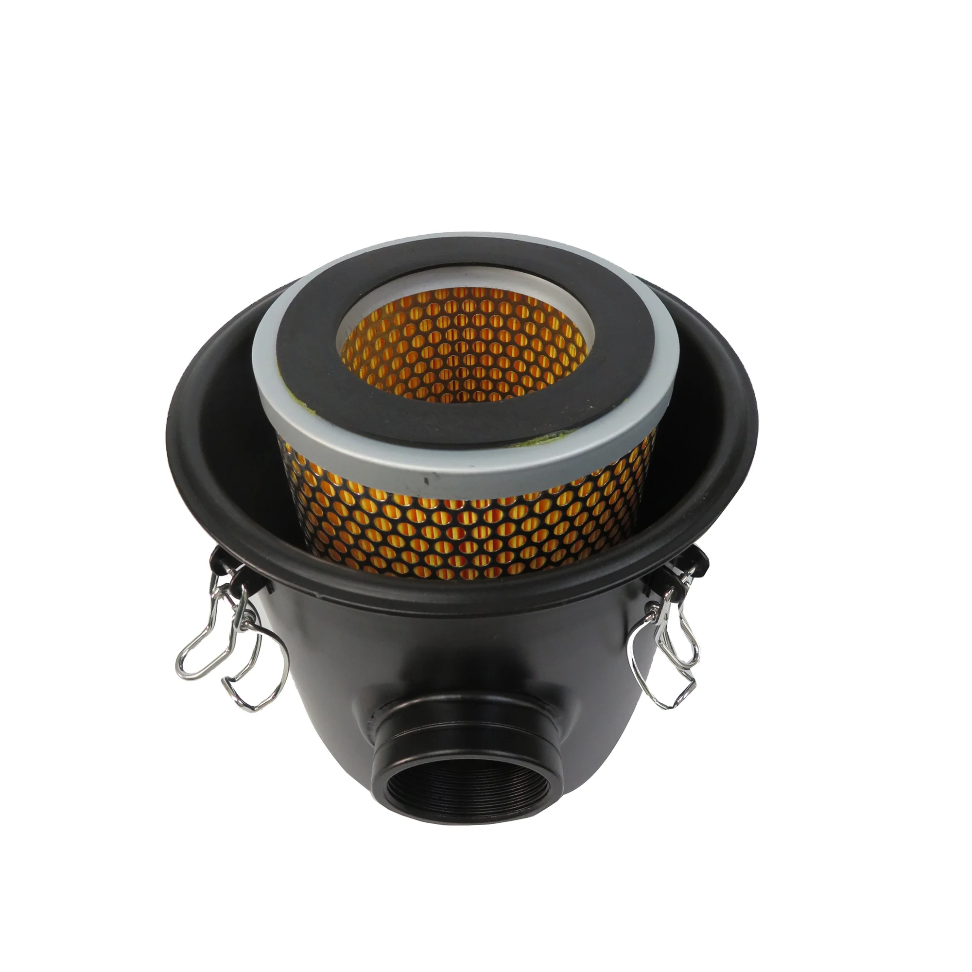 Inlet 50 mm 2 inch dust filter suction vacuum air filter barrel with cartridge