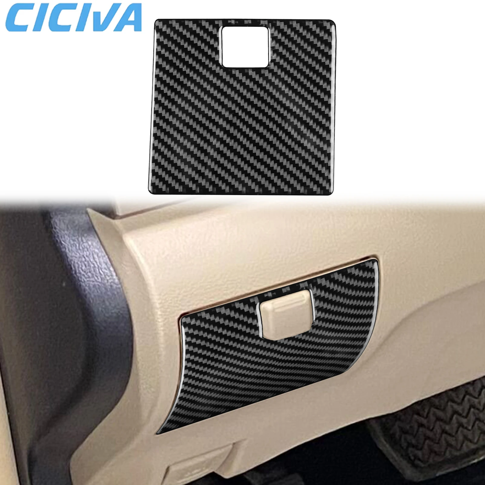 

For Toyota Camry XV50‌ 7th 2012-2014 Carbon Fiber Co-pilot Glove Box Storage Interior Car Accessories Cover Decorative Stickers