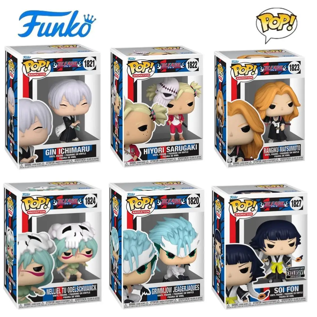 Funko POP BLEACH Rangiku Shihouin Yoruichi Shinji Hirako Neliel Tu Oderschvank Soi Fon Фигурки Настольный декор Подарок ребенку
