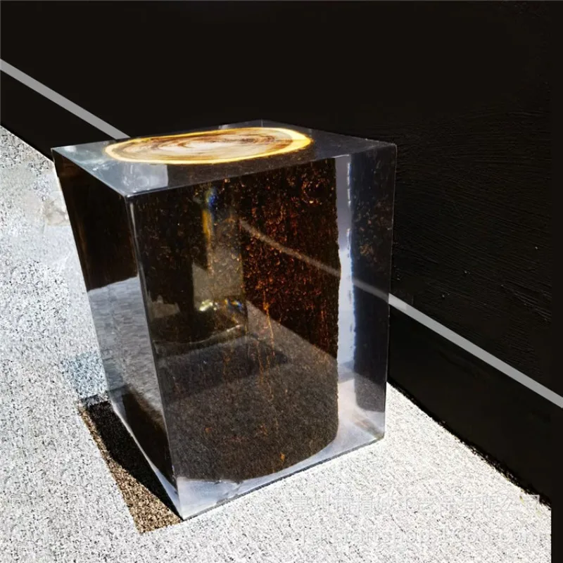 Transparent resin joined fiberglass plastic arts and crafts sculpture ornament hotel new Chinese furniture decoration
