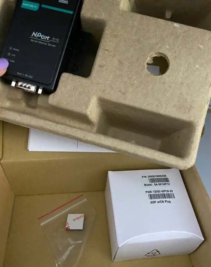 2025Moxa Nport 5110 خادم جهاز RS-232 بمنفذ واحد أصلي جديد #4