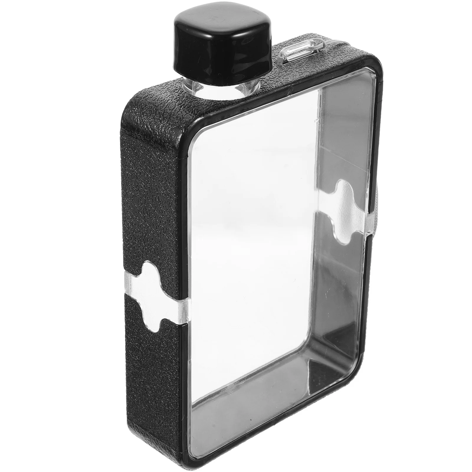 

Flat Water Bottle Transparent Reusable Leakproof Sports Kettle For Travel Outdoor Fitness A5 Flask Clear Container Portable