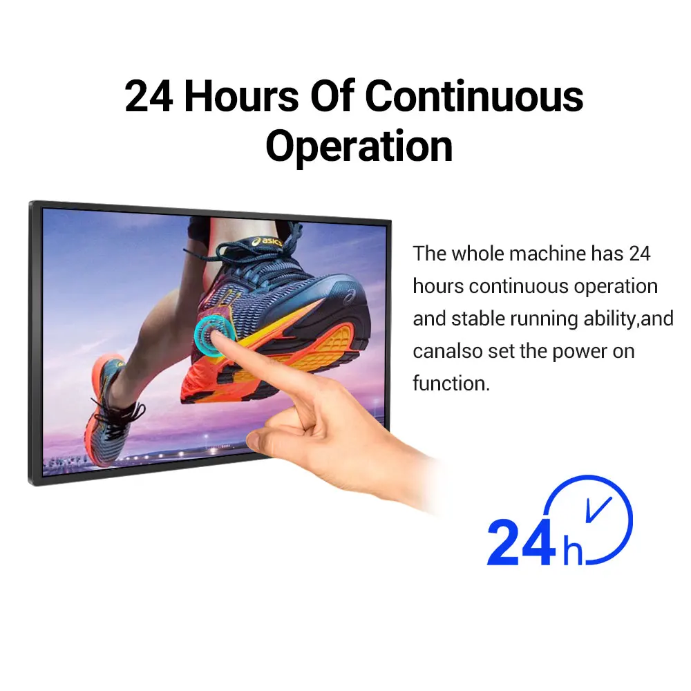 21.5 Inch Portable Industrial Touch Monitor With USB Interface Smart Capacitive Interactive Display Screen