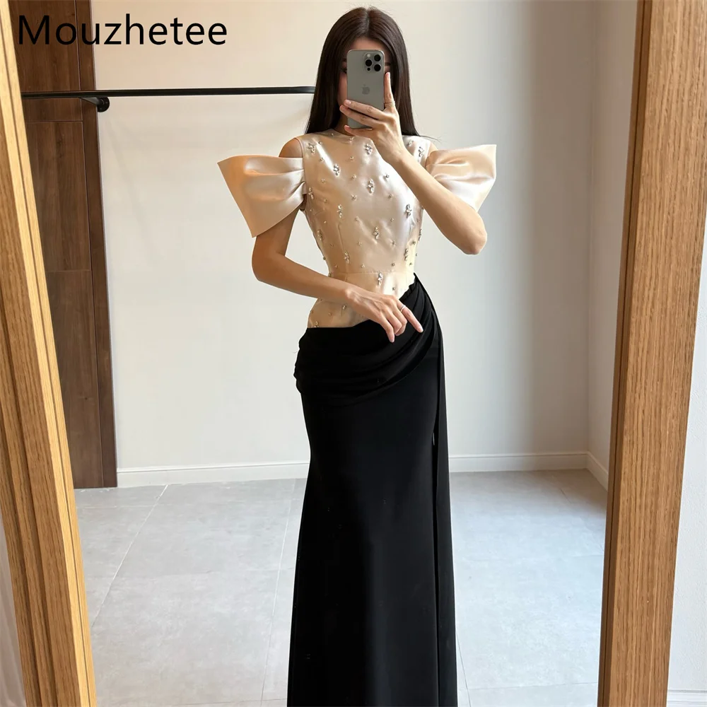 

Mouzhetee Simple Mermaid Pearls Dresses Formal Party Gowns for Women Off The Shoulder Elegant Prom Gown Customized 2026