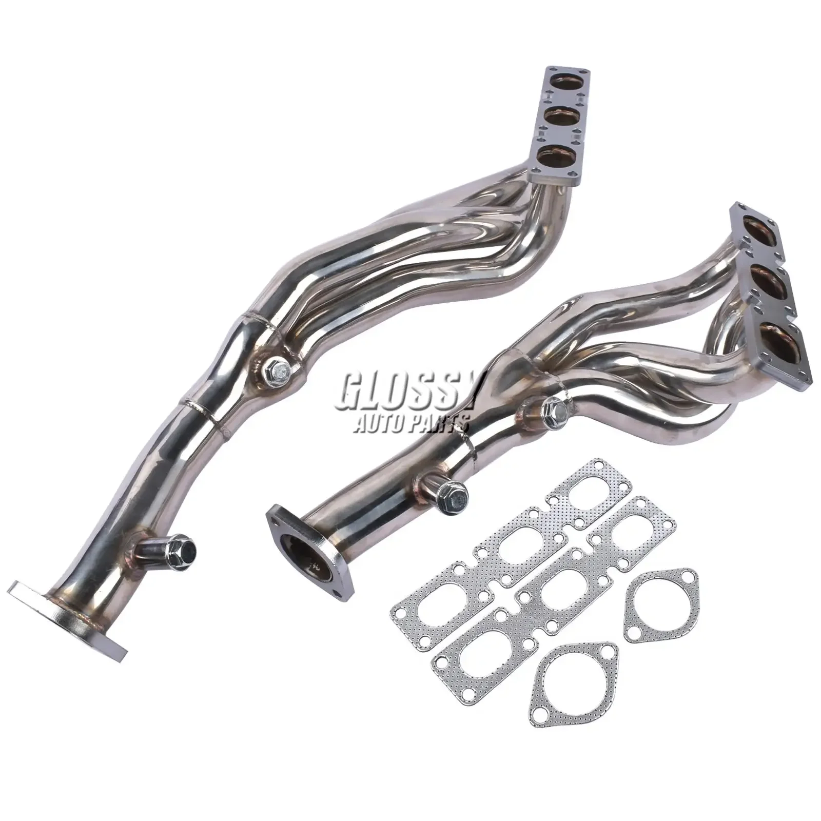 AP03 Stainless Exhaust Manifold Headers For BMW E46 E39 E85 Z4 2.5L 2.8L 3.0L L6 2001-2006