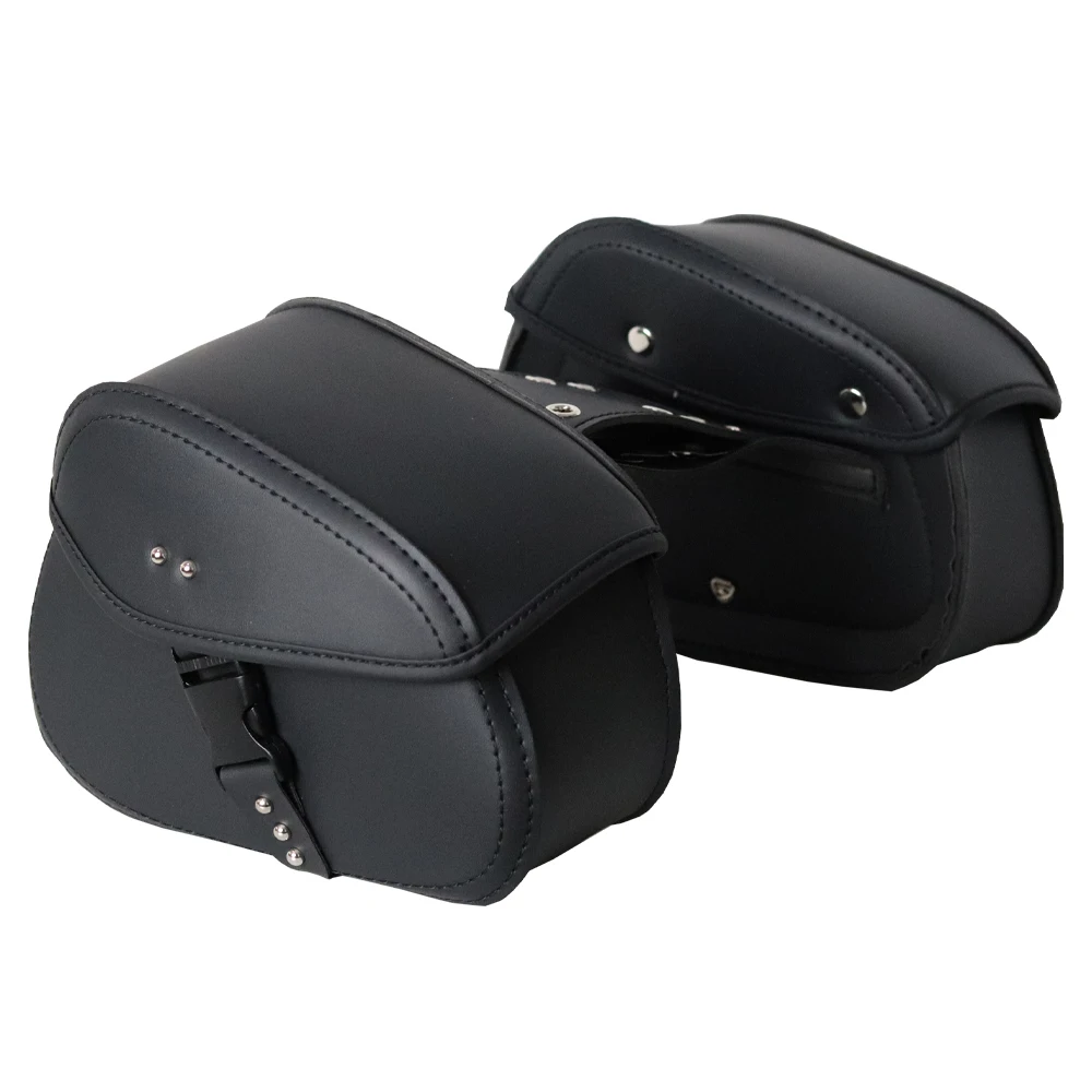 Motorcycle Saddlebag For Honda Rebel CMX500 250 300 350 500 1100 For Yamaha PU Leather Waterproof Side Saddle Bag 