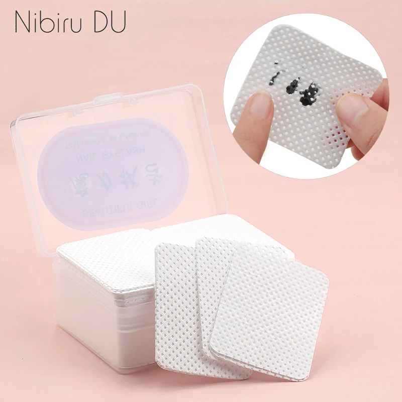 Lint-Free Nail Polish Remover Cotton Wipes Cleaner Paper Pad Hand Napkin Nails Polish Art Cleaning Manicure Tools