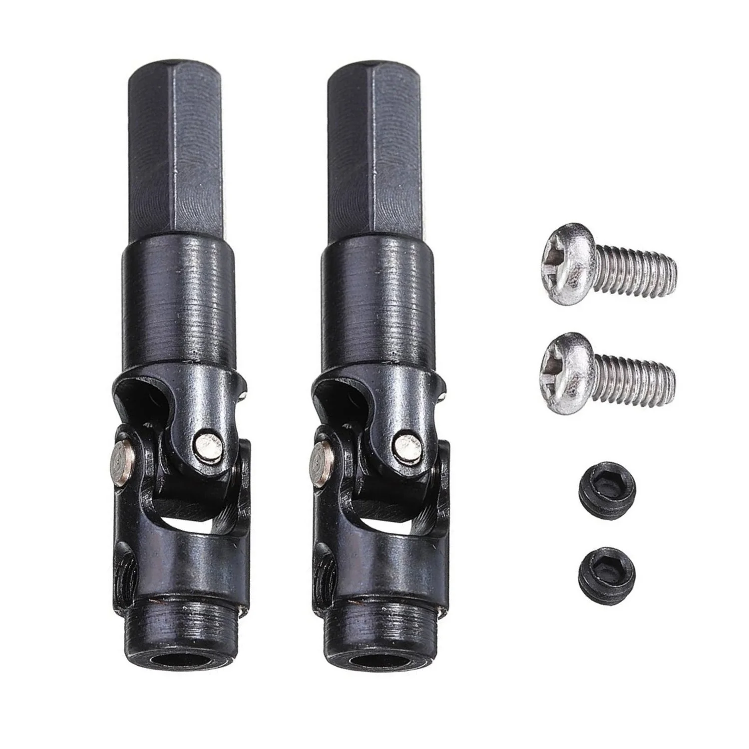 WPL C14 C24 C34 B14 B24 B36 MN D90 MN99S 2pcs Metal Front Axle Drive Shaft 5mm Combiner Wheel Hex Adapter RC Car Upgrade Parts