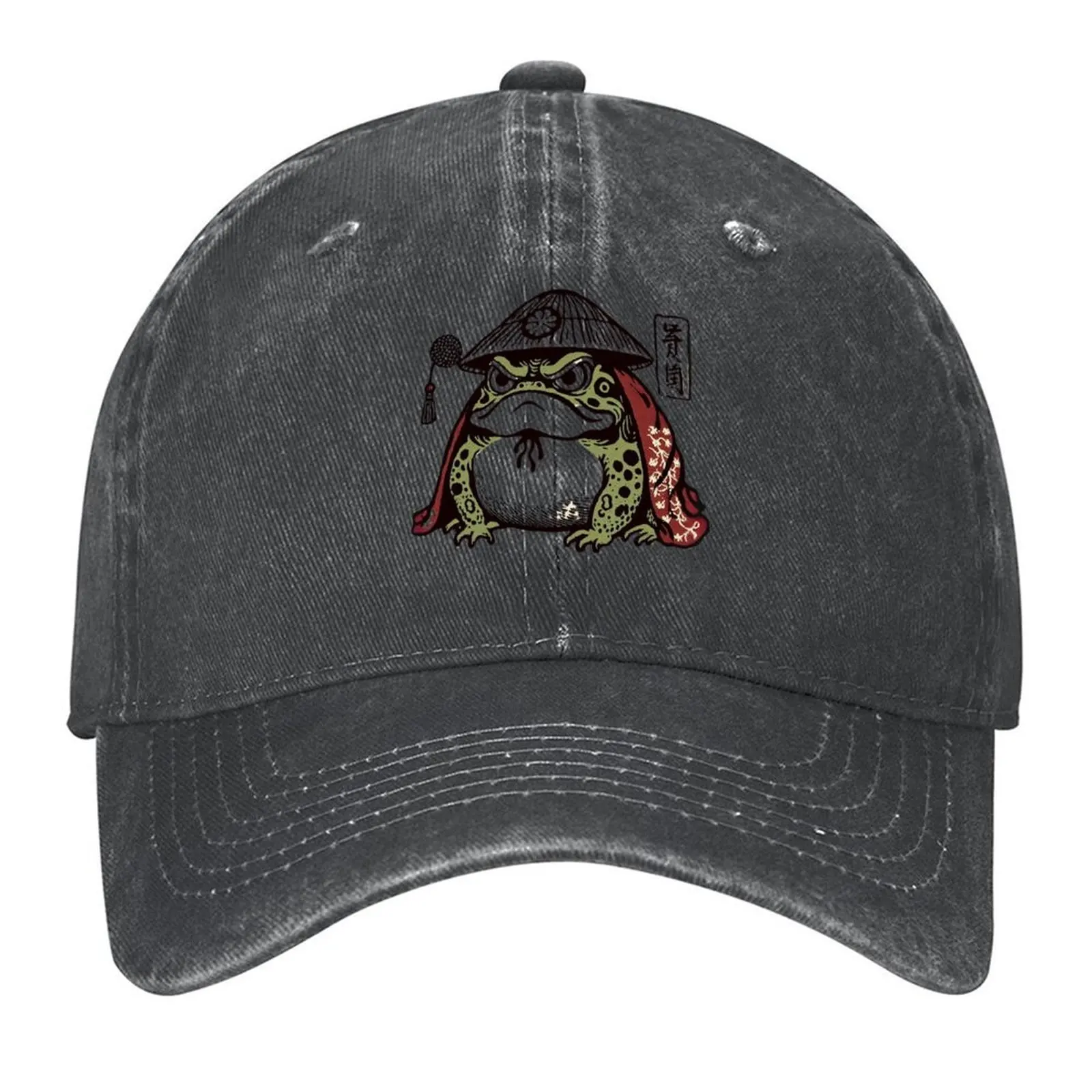 

Matsumoto Hoji woodblock print Grumpy frog toad Baseball Cap cute Fishing cap Hat Baseball Cap Hats For Women Men's