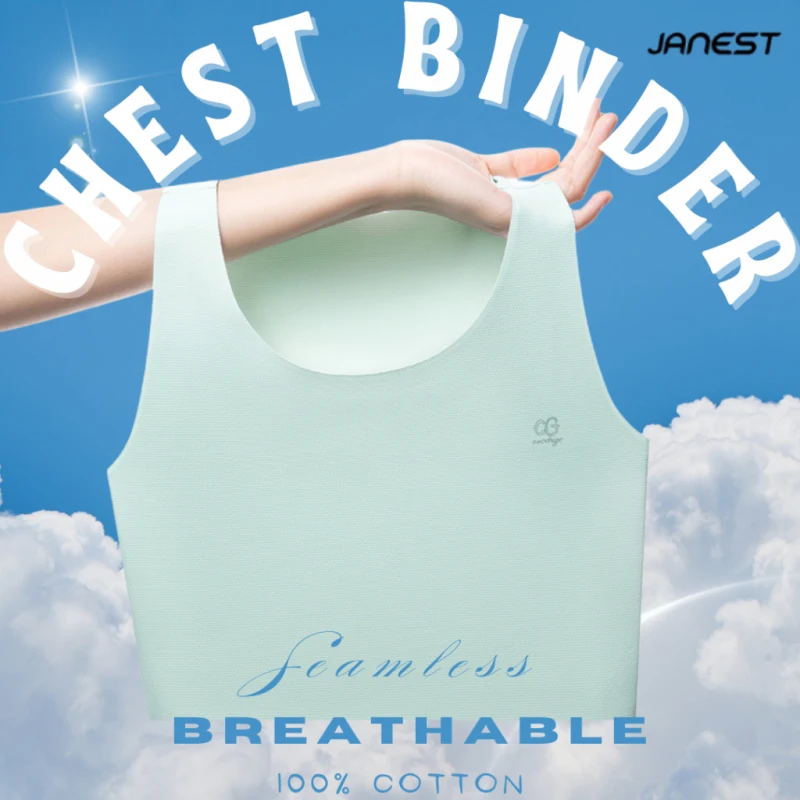 

[6 Colours] Janest Chest Binder Seamless Chest Binder Binder Pullover Chest Binder Binder Plus Size Comfortable Breathable S-6XL