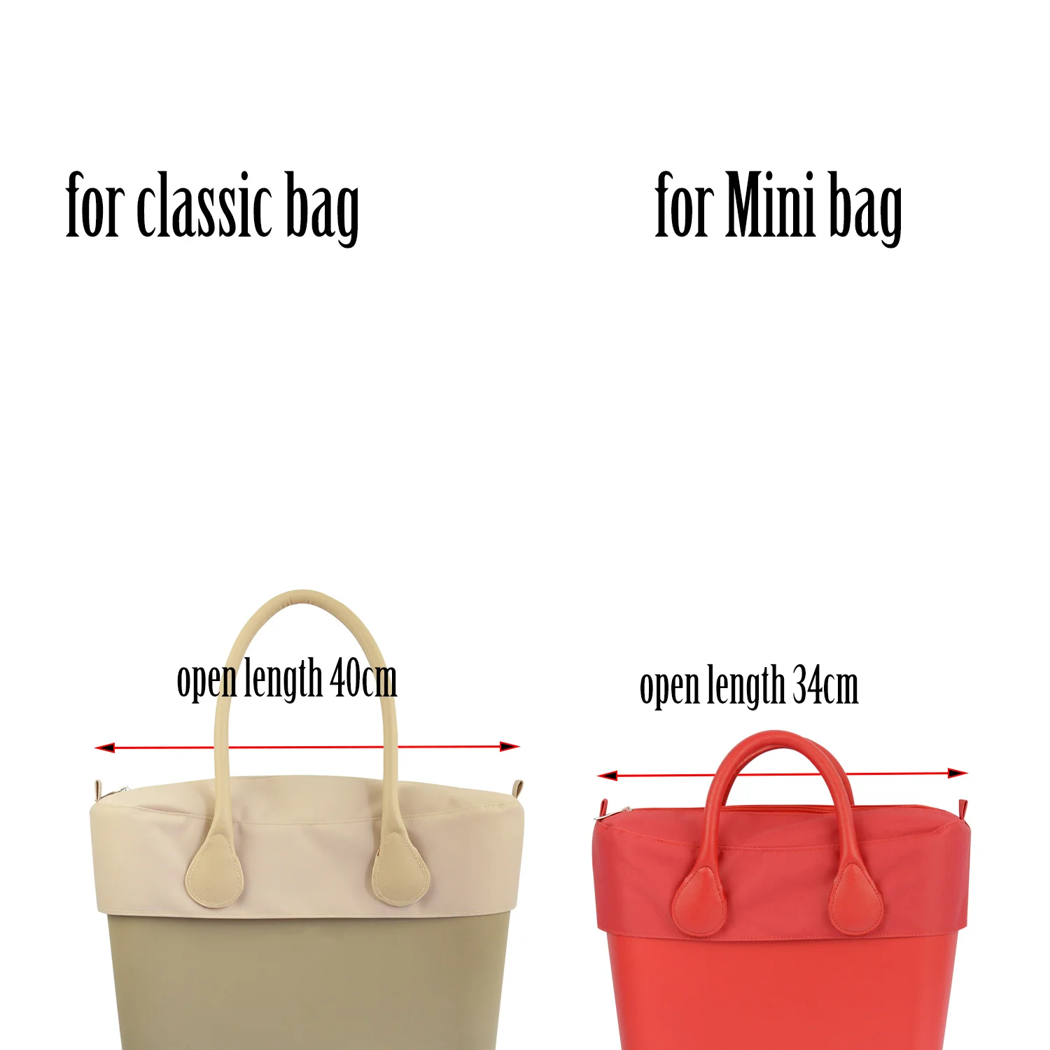 2021 Tanqu New Pure Solid Color Microfiber Fabric Cloth Waterproof Trim With Zipper Decoration for Obag For O Bag Classic Mini