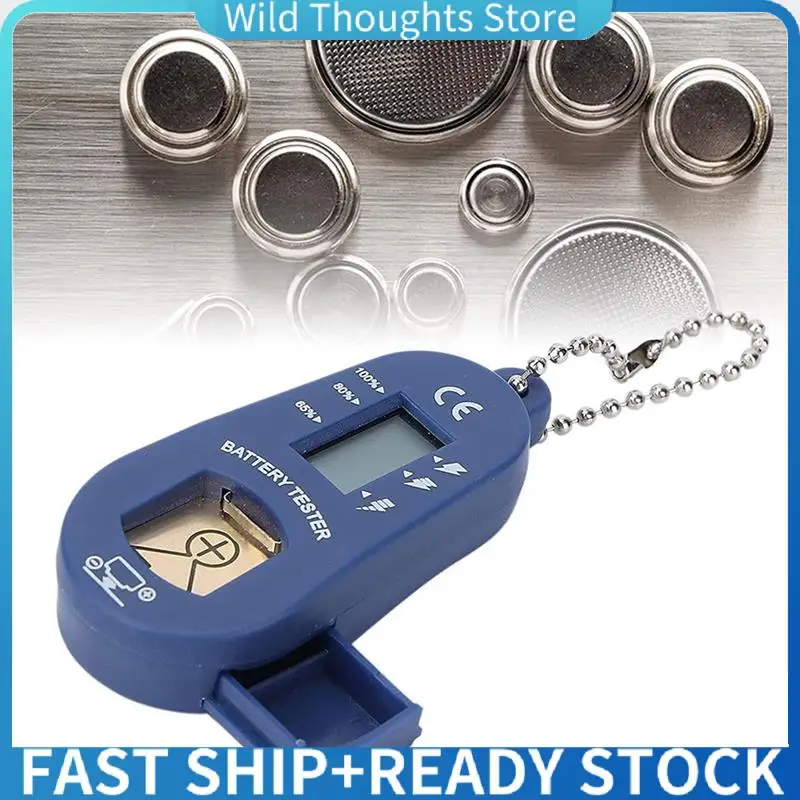 

3X Button Battery Tester, Keychain Pocket Portable And Lightweight Battery Tester To Check Remaining Battery Power-[Qahk]