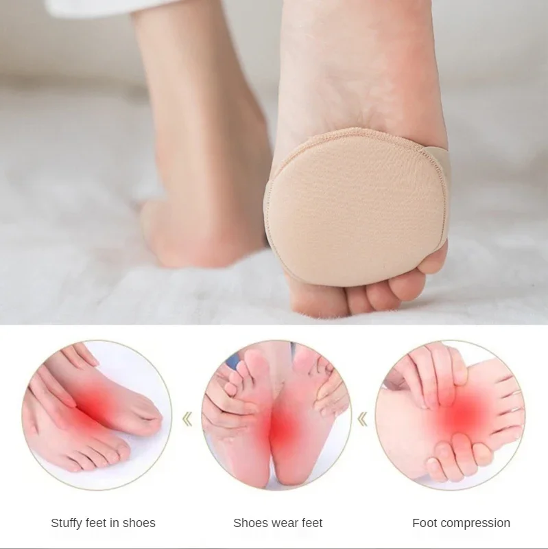 Clowing Future 2 Pairs Women Half Socks Breathable Non-slip Heels No Show Toes Five-finger Socks Invisible Open Toe Sandals Sox