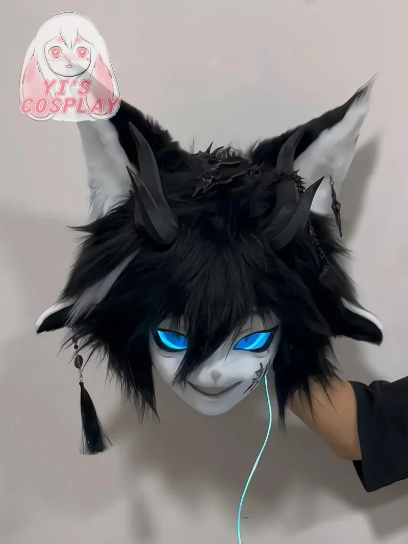 

Yis cosplay Handmade Custom Furry head Kigurumi Head Cosplay Kemono Fursuit Headsets Beast Customized Fursuit Kemono Head