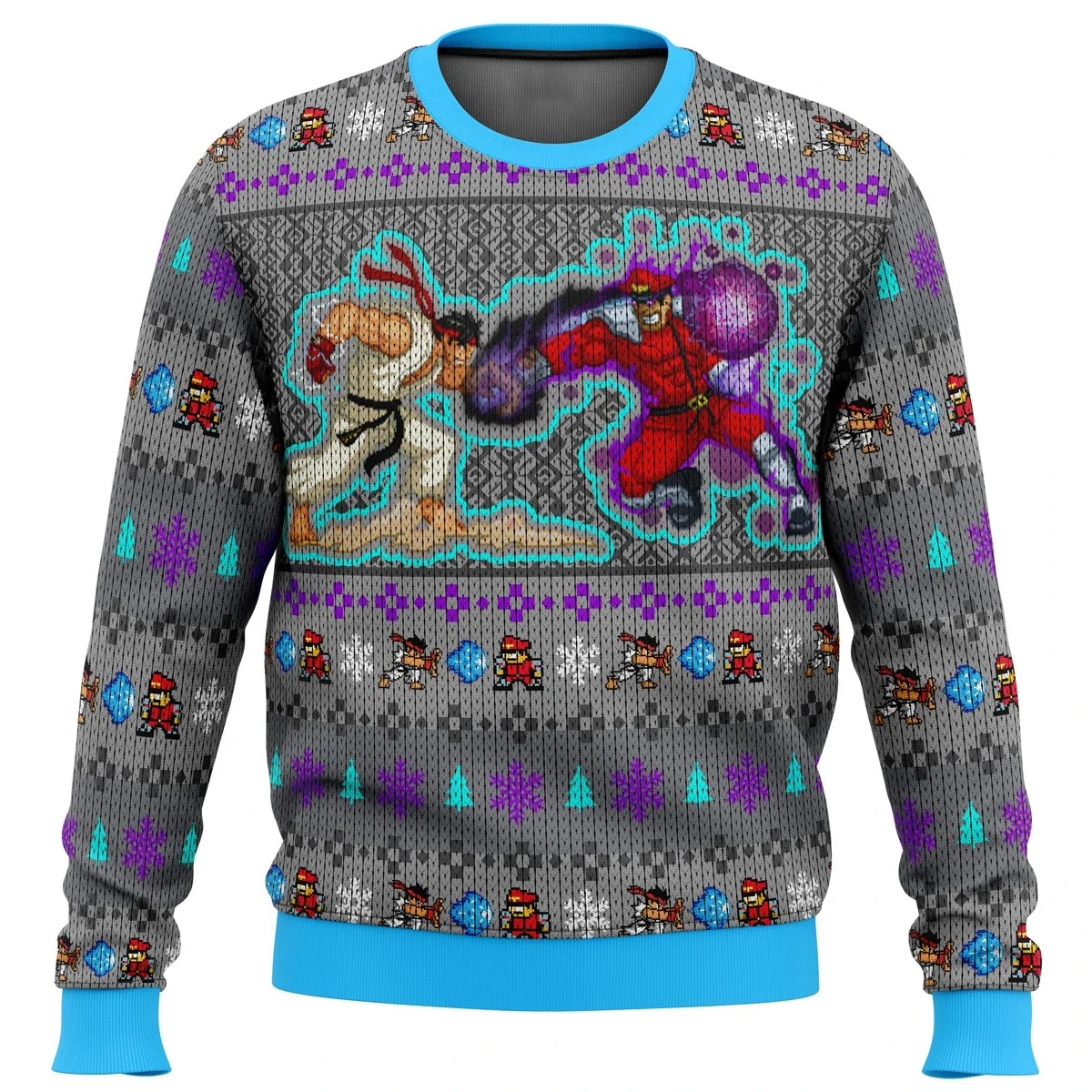 Street Fighter Classic Collection Ugly Christmas Sweater Gift Santa Claus Pullover Men 3D Sweatshirt And Top Autumn And Winter