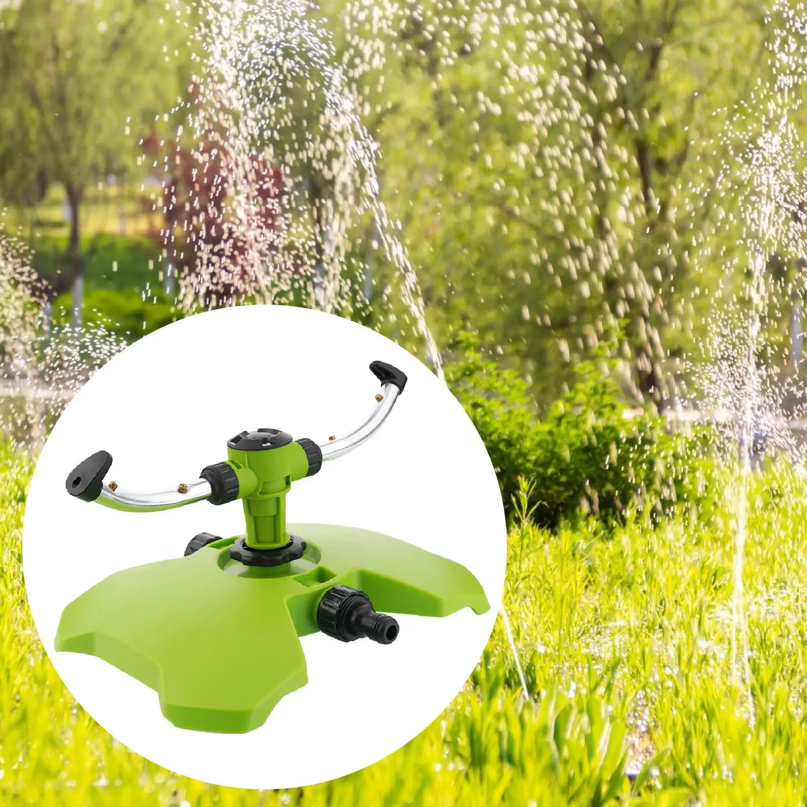 

2 Arm Rotary Lawn Sprinkler Practical Household for Lawn Outdoor Backyard