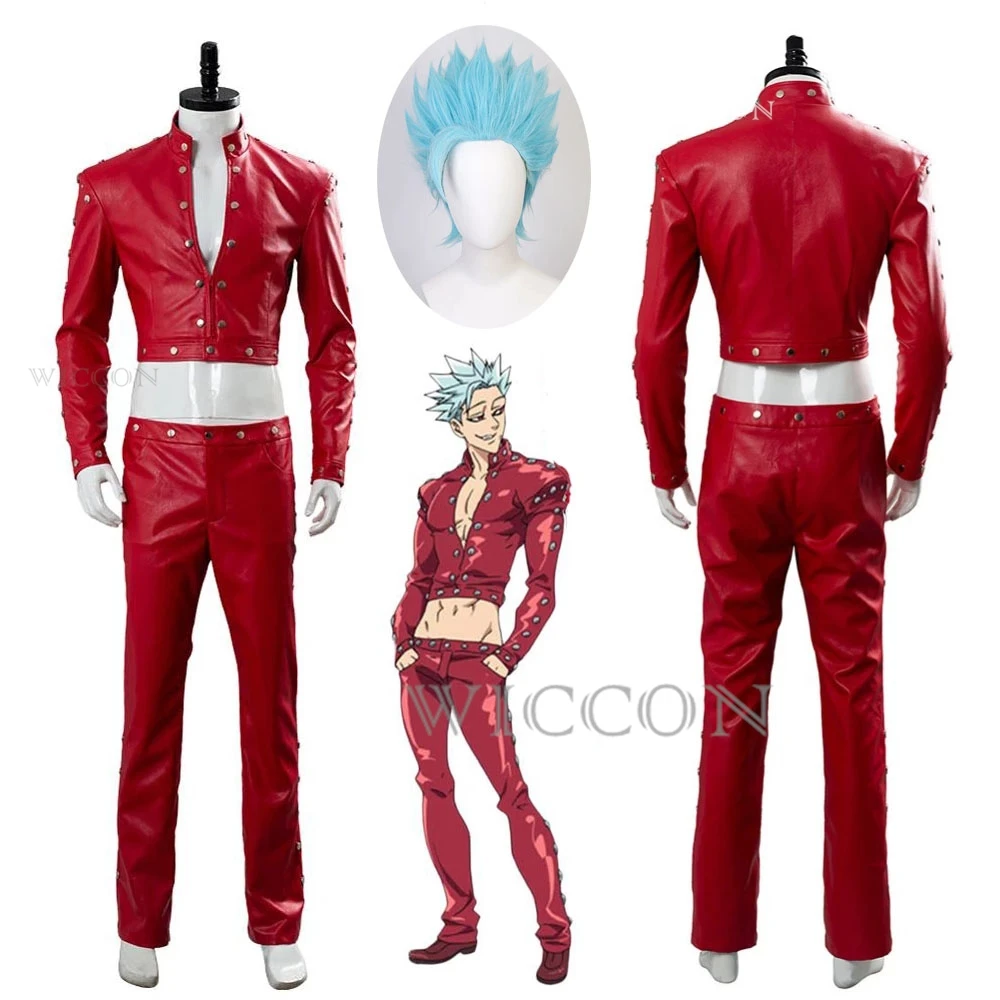 

Anime The Seven Sins Ban Cosplay Costume PU Uniforms Party The Deadly Sins Costume Halloween Costumes For Adult