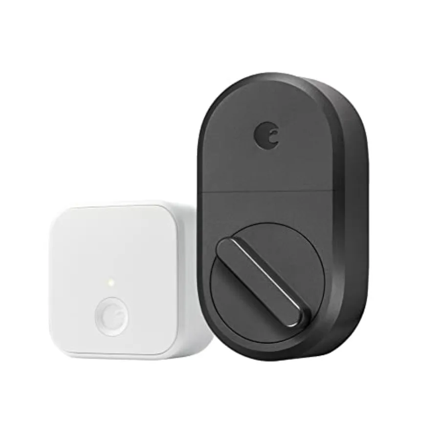 

Умный замок - вход в дом без ключа через ваш смартфон - темно-серый, с подключением к Wi-Fi, удаленный доступ, интеграция с Alexa