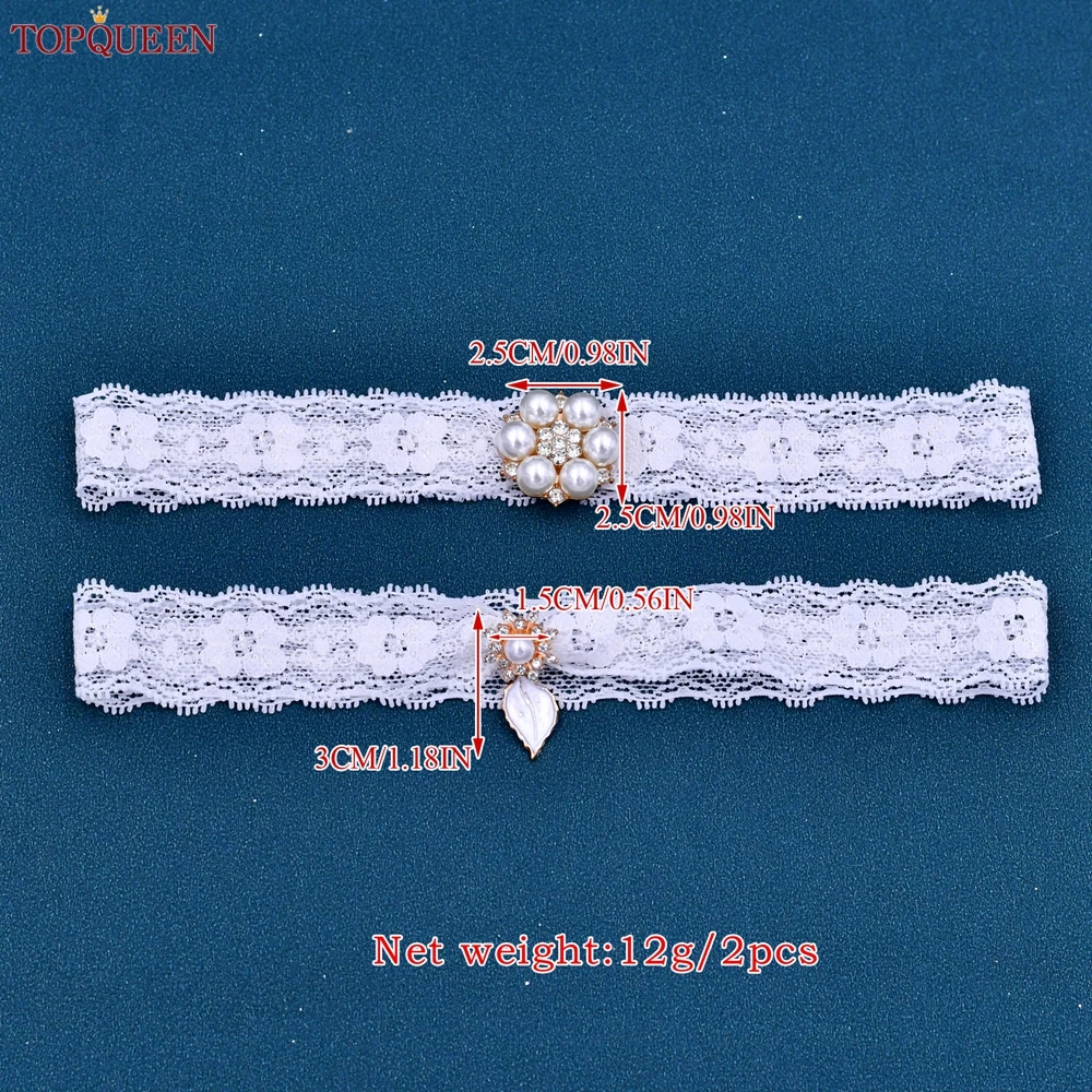 TOPQUEEN Wedding Bridal Garters Sexy Elastic Lace liguero podwiazka slubna liga de novia jarretiere mariage bijoux para ST44 ST6