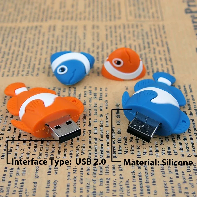 Cute Underwater Animals Turtle USB Flash Drive 8GB16GB32GB 64GB128GB Shark Memory Stick Pen Drive Pendrive Usb Stick Usb Memory