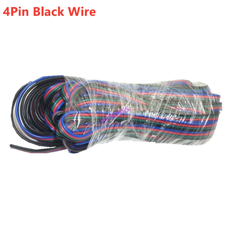 5m-100m 22awg 2pin 3pin 4pin 5pin 6pin Extension Electric Wire 5050 3528 RGB RGBW RGBWW RGBCCT LED Strip Extend Cable Connector