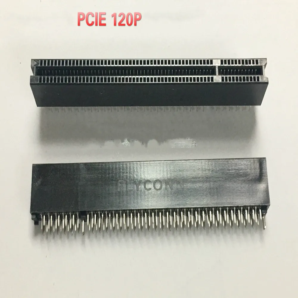 5PCS 10PCS PCI-E Graphics Card Slot, 120P, Vertical Through-Hole, PCI-E Connector, 4 Rows Pins 4×30P, for Motherboard
