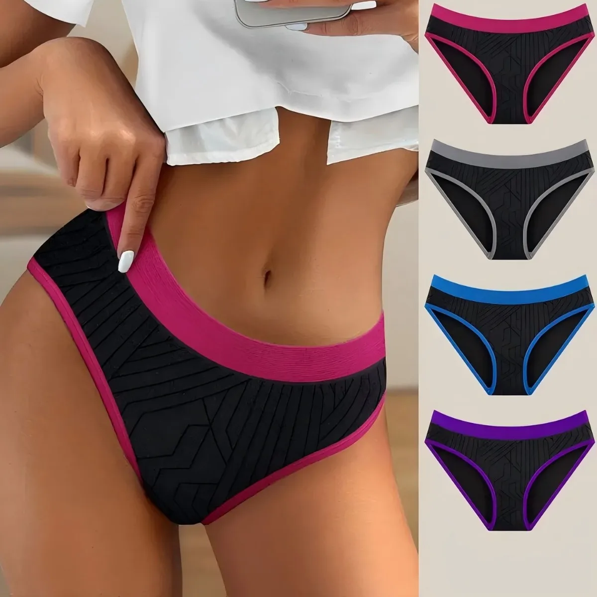 

Seamless Low Raise Mini Shorts Women Color Blocking Beach Volleyball Sexy Y2K Summer Gym Vintage Bottoms Pink Short Pants Woman