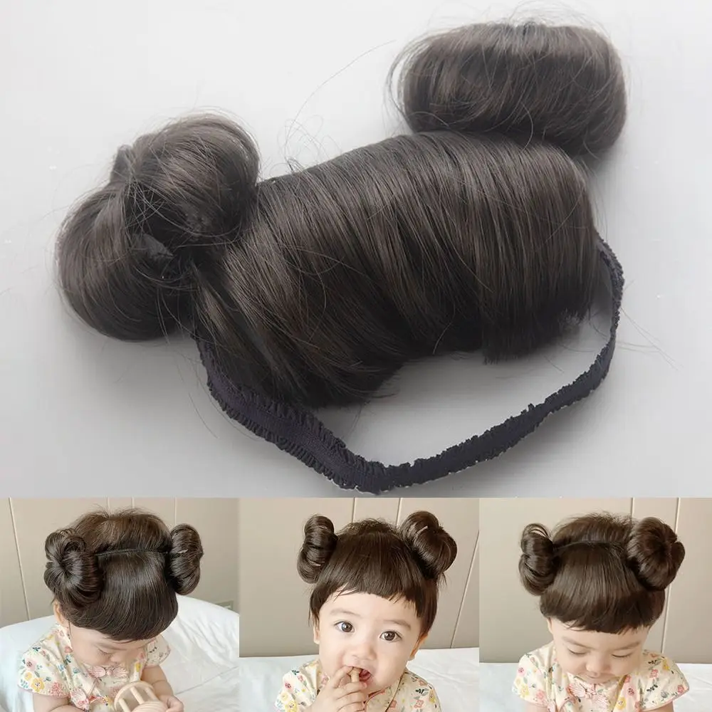 Children's Hair Accessories Baby Wig Bangs Cute Baby Non-slip Hairband Photography Styling Props Wig Hat Baby's First Birthday