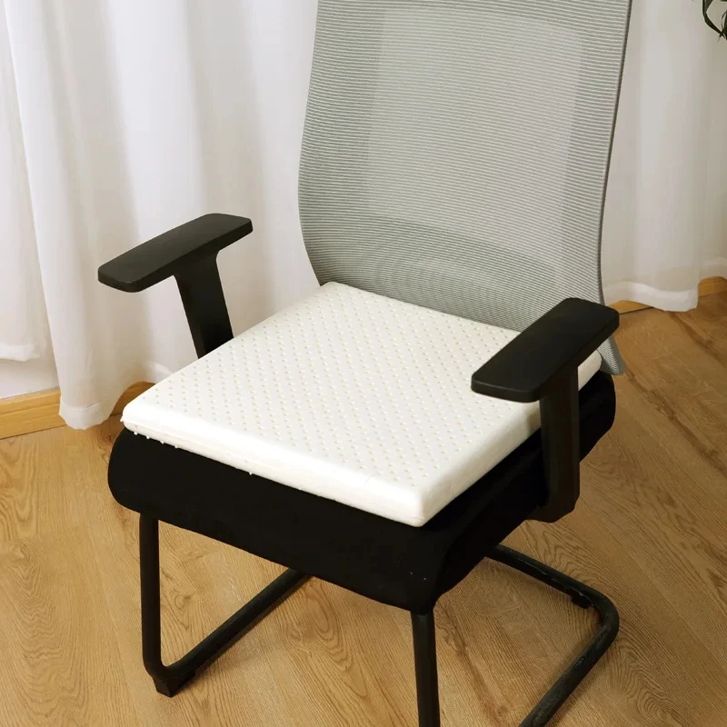 

Office Chair Cushion 40x40CM Natural Latex Cushion Household Relieve Sore Buttocks Square Cushion Washable