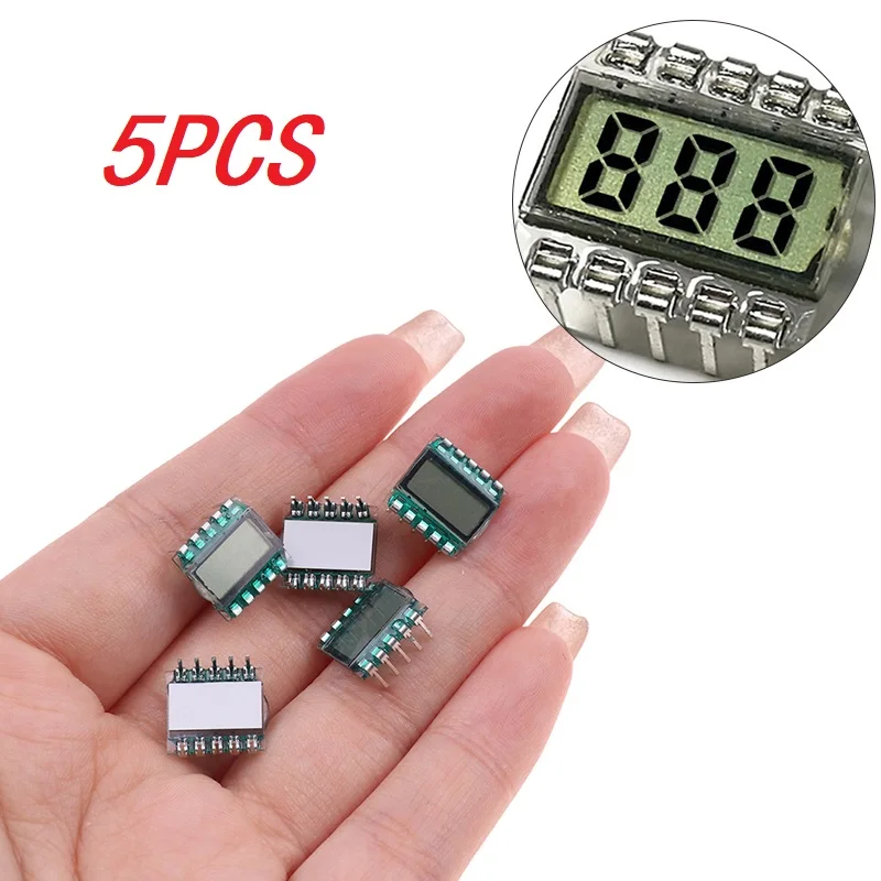 10PIN TN Positive 3-Digits Segment LCD Panel 3.0V Digital Tube Display LCD Segment Code Screen