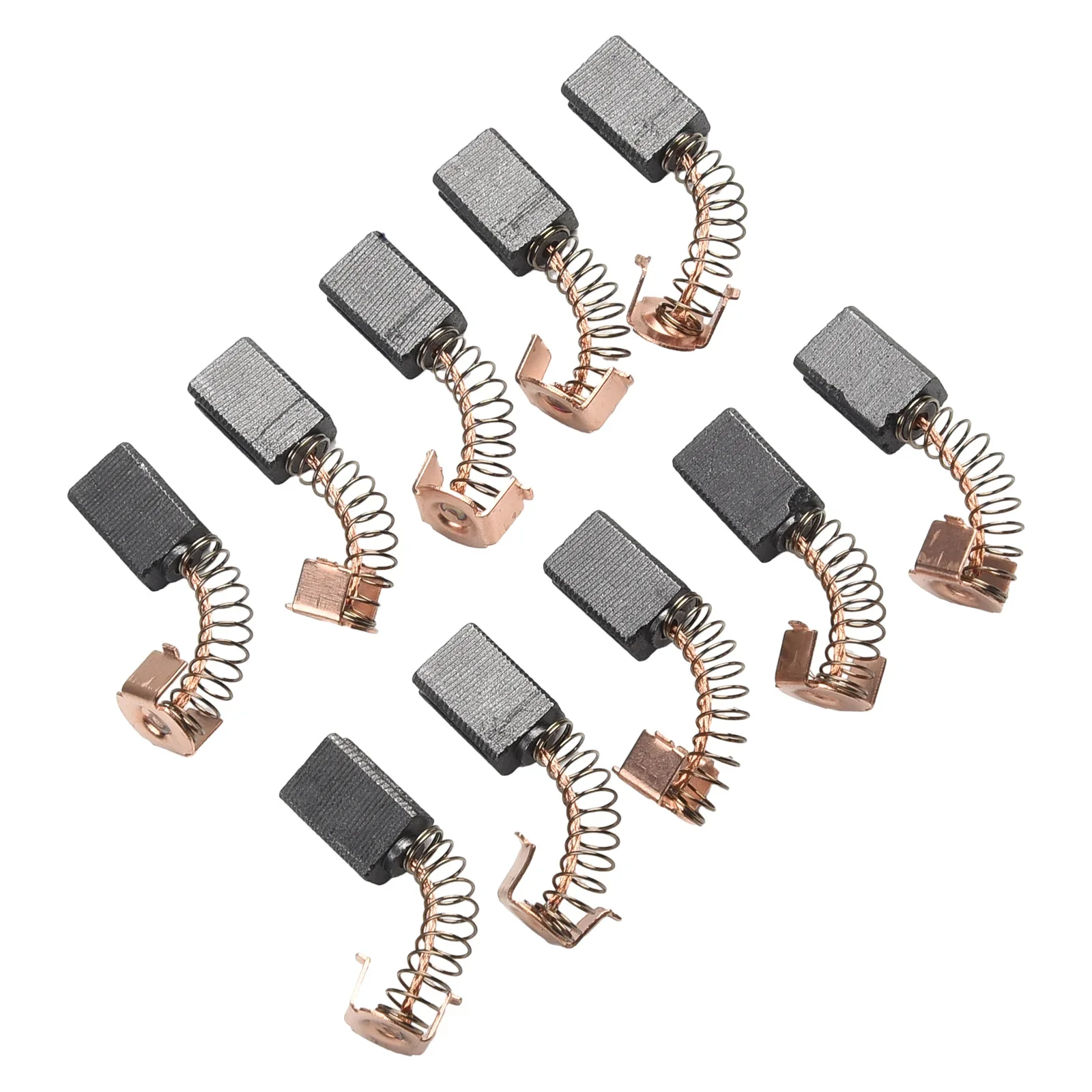 10 Pcs Electric Motor Carbon Brushes Set 5*8*12mm Replacement Parts For Black-Decker Angle Grinder G720 Power Tools Accessories