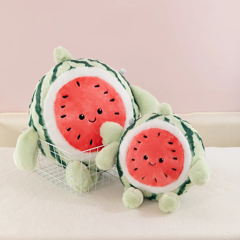 Fruit watermelon plush toys, plush children's gifts cushions pillows to help sleep environmentally friendly gifts for frien
