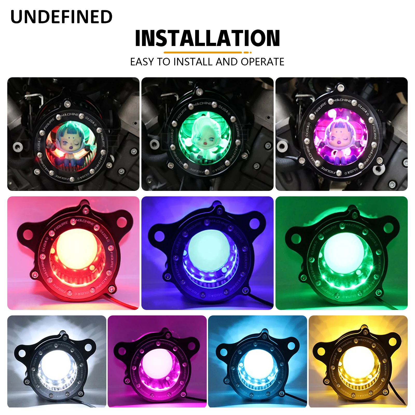 فلتر مدخل لتنقية الهواء LED ضوء الشريط ، هارلي سبورتستر XL883 1200 الحديد 883 72 ثمانية وأربعين 1991-2023 ، ويلر الحرة استبدال