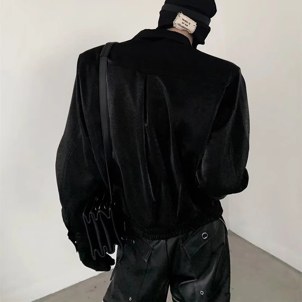 Men Rivet Irregular Casual Jacket Streetwear Fashion Youth Outdoor Versatile Niche Japanese Avant Garde Statement Outerwear 2026