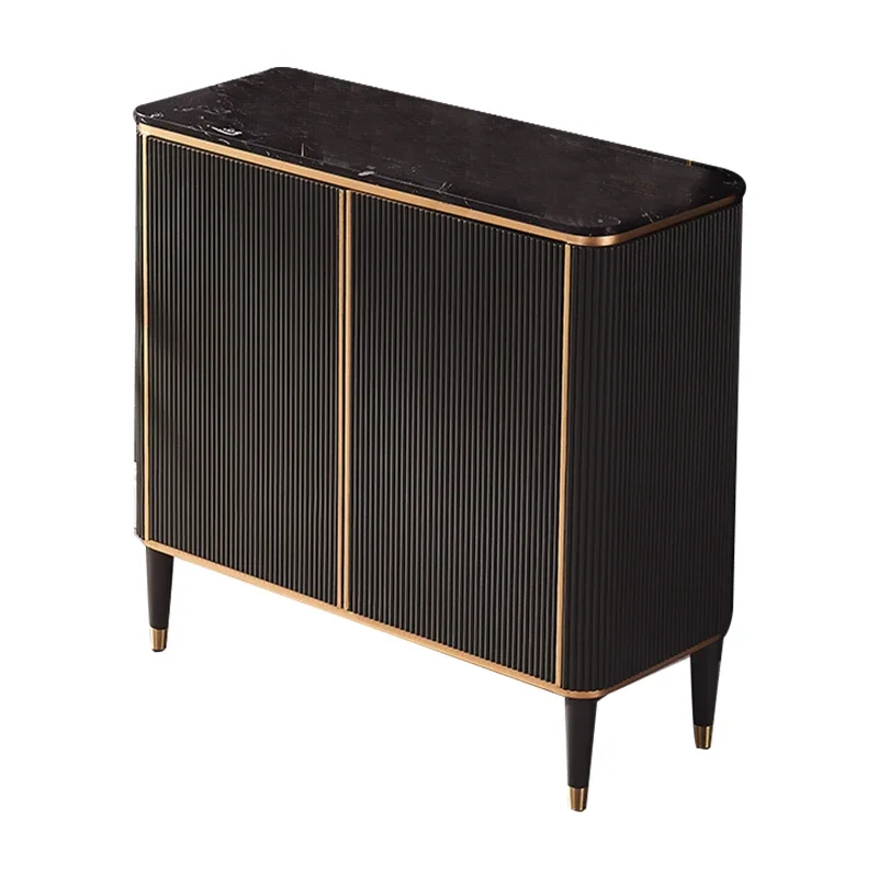 

Simple post-modern light luxury shoe cabinet dining side cabinet solid wood porch cabinet partition small apartment decorative