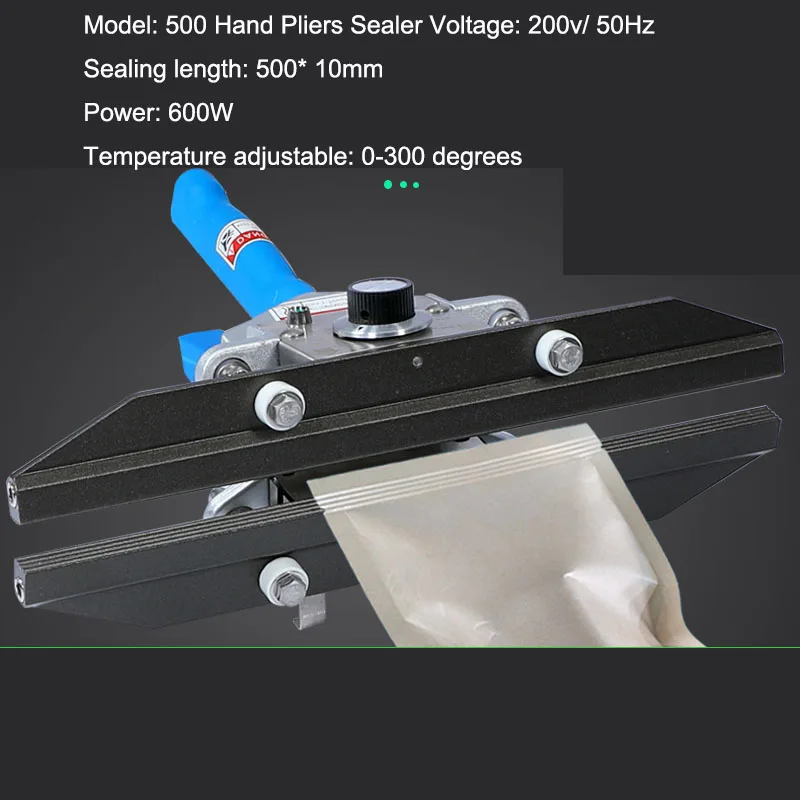 

Portable Hand Heat Sealer Pliers Type Sealing Machine Crimp Constant Heat Sealer for Mylar Bags Aluminum Foil Bag Sealer