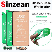 100pcs For IPHONE 16 15 14 12 PRO MAX 13 Mini  11 PRO XS MAX XR 6 7 8 Plus 6s 9D 100D Ceramic Film Screen Protector
