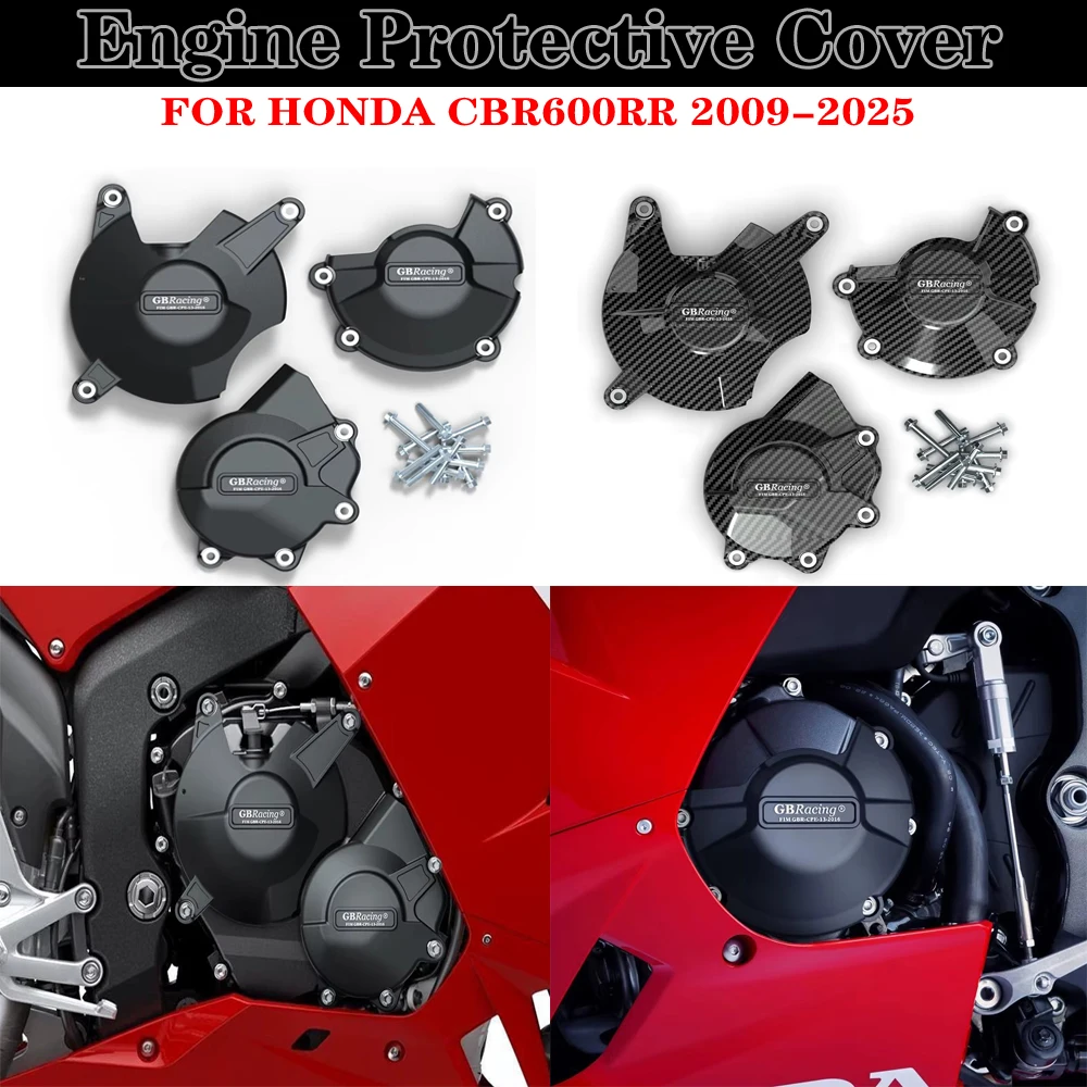 

For Honda CBR600RR 2024 2025 Motorcycle Engine Cover Sets Bonnet Protector Racing Engine Protective Cover