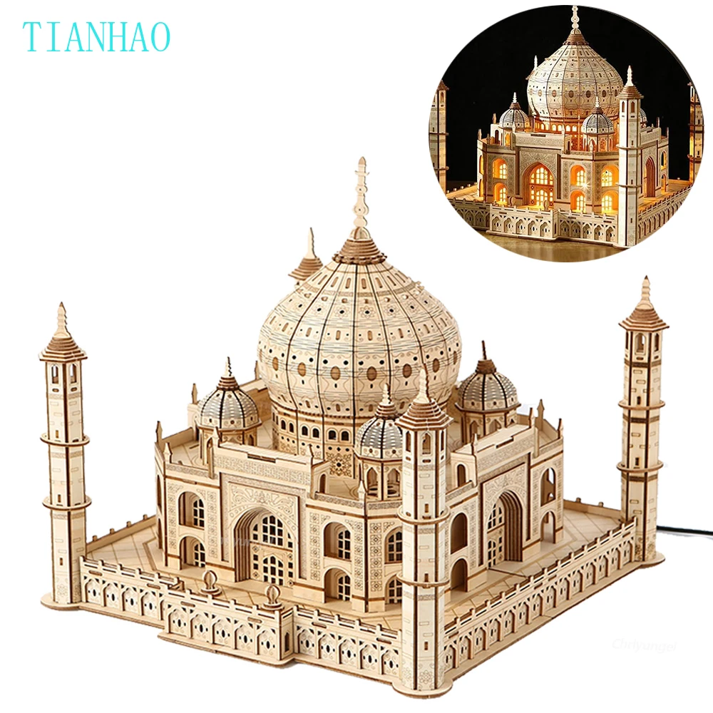 3d-wooden-puzzle-house-royal-castle-taj-mahal-model-kit-with-light-diy-assembly-crafts-desk-decoration-gifts-for-adults-kids