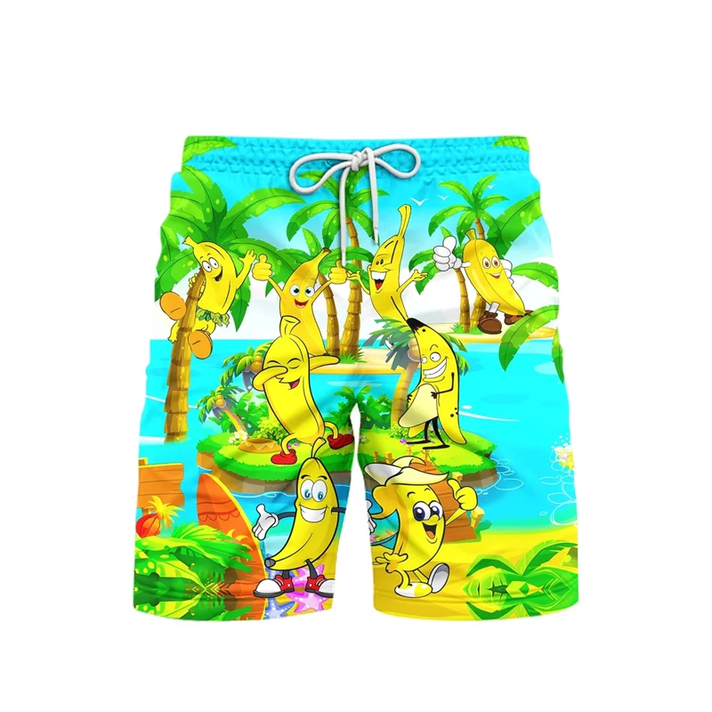 Beliebte Ananas Grafik Strand Shorts Hosen 3d gedruckt Hip Hop Y2k Board Shorts Sommer Hawaii Badeanzug coole Surf Badehose