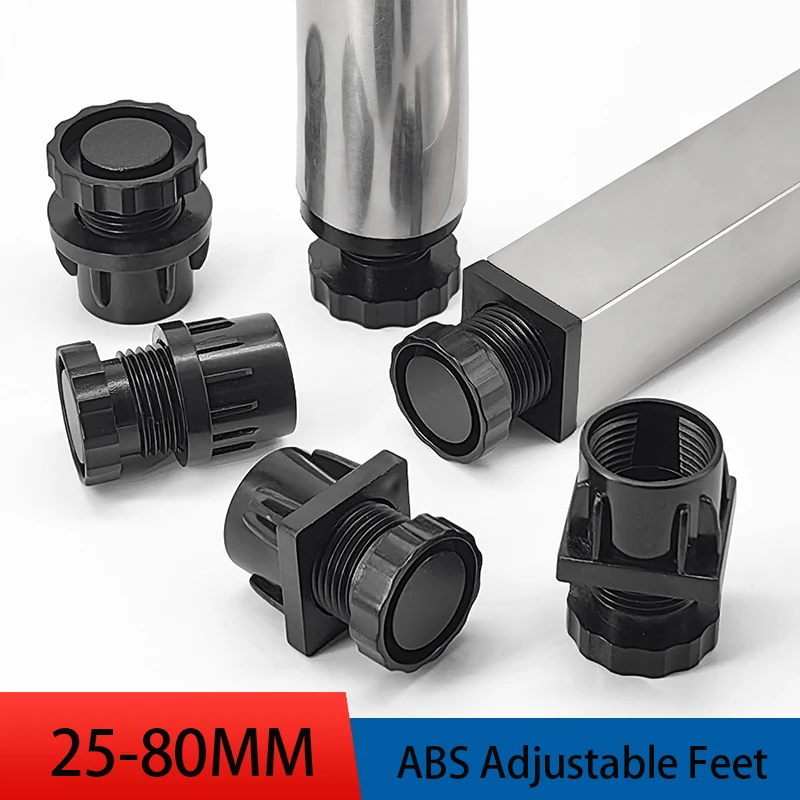 

Adjustable Furniture Leveling Feet - Round/Square Heads for Table, Bar, Cabinet, Tea Table Legs