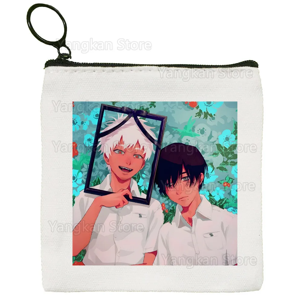 

Летний Hikaru Died, милый однотонный холщовый кошелек для монет, маленький свежий новый подарочный пакет с ключом на молнии