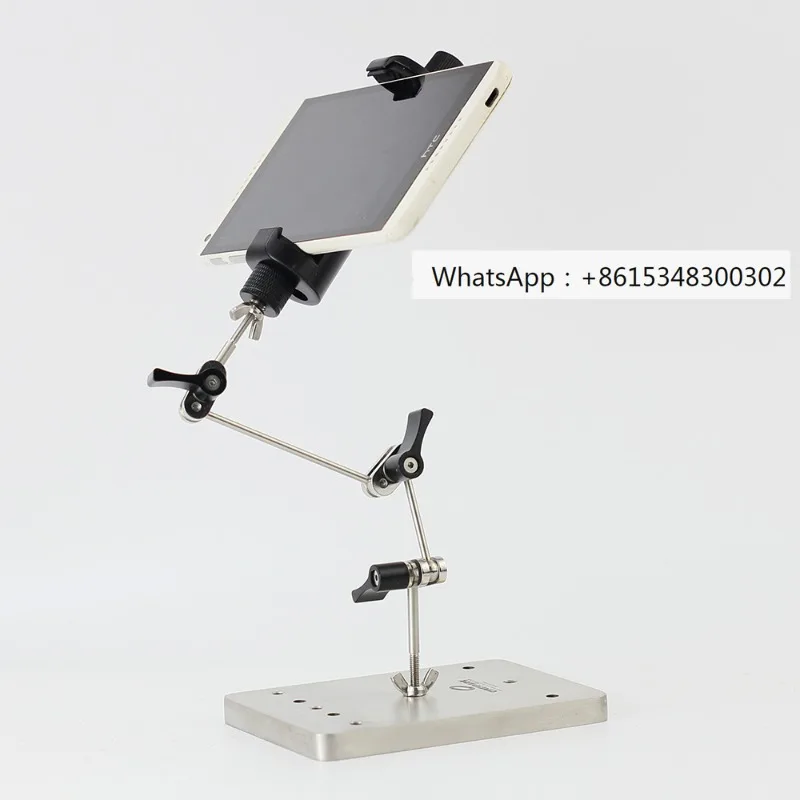 RIG-300P desktop all metal stainless steel mobile phone universal adjustable flexible bracket