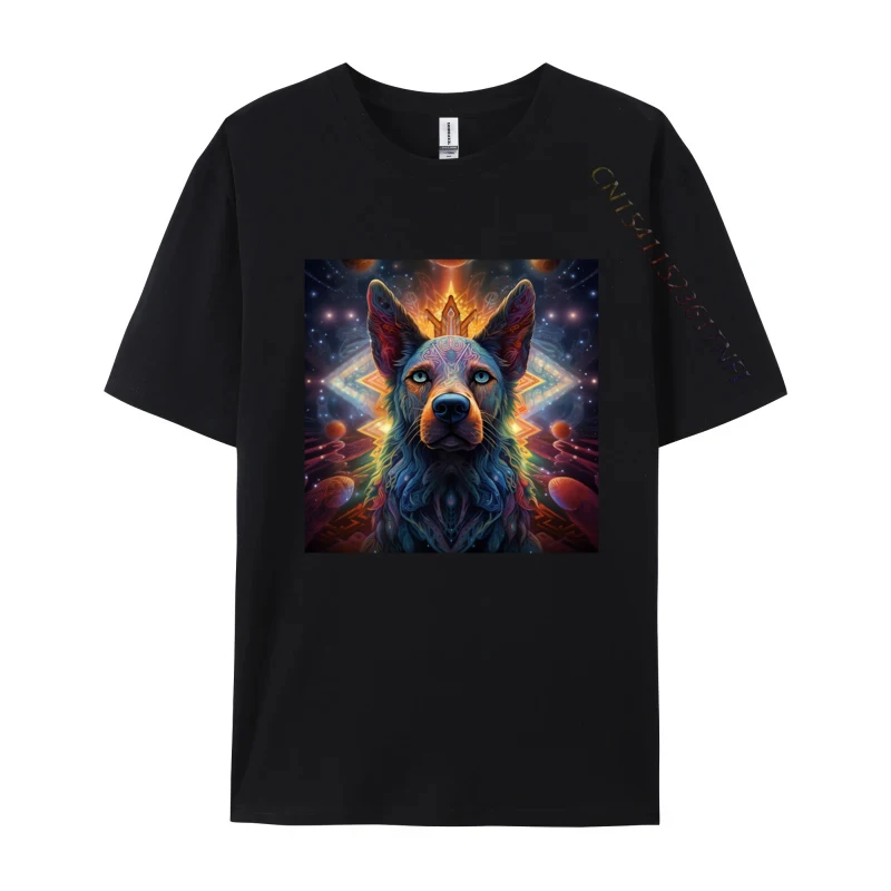 Dog Spirit T-shirt Ainme Cotton Printed T-shirt Soft Comfortable T-shirt Free Shippping Items Lowest Prices