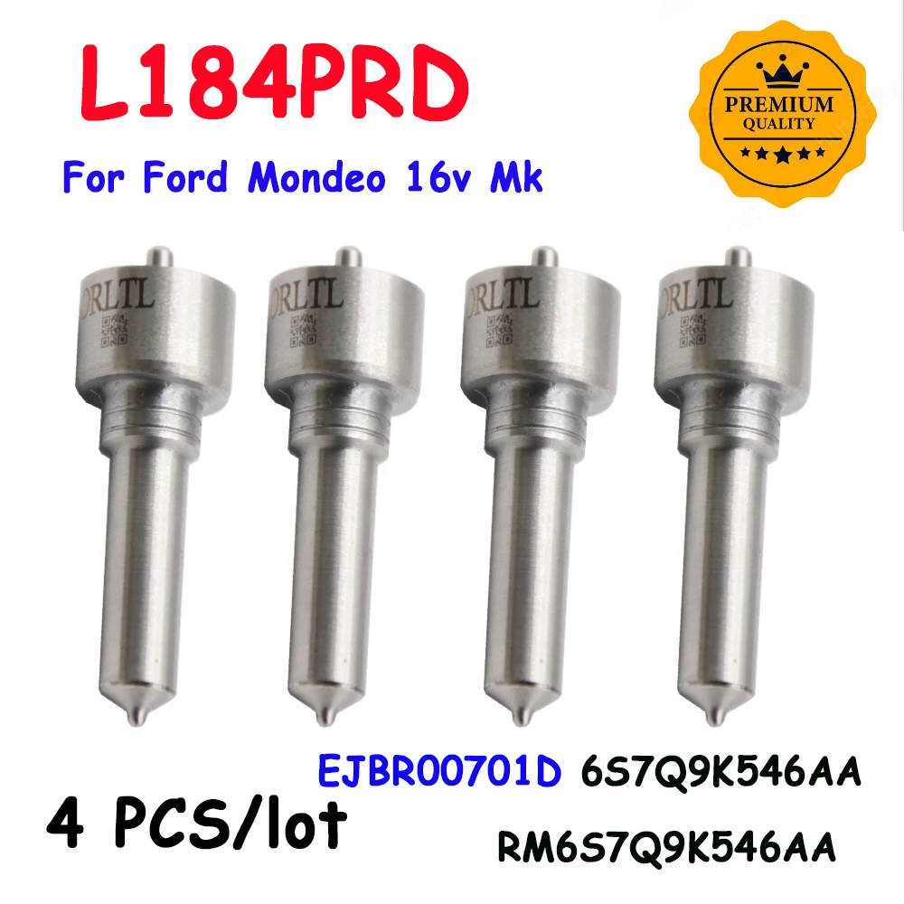 

4 PCS Diesel L184PBD New L184PRD Common Rail Fuel Injector Nozzle for Ford EJBR00701D 6S7Q9K546AA RM6S7Q9K546AA JAGUAR 02JDE4105