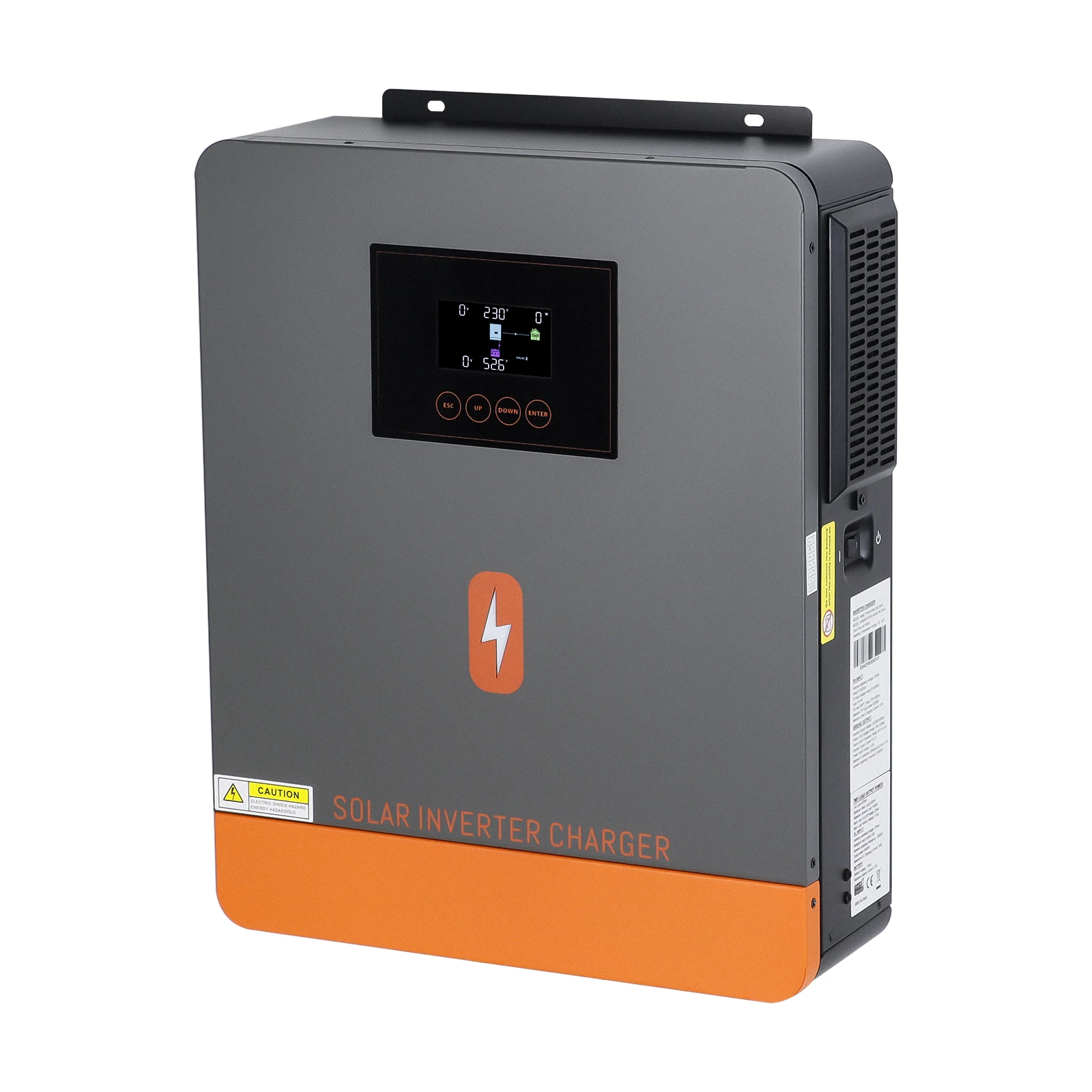 PowMr Off Grid On Grid 4.2KW 6.2KW Hybrid Solar Inverter 24V 48V 230V Double Load Output Solar Inverter