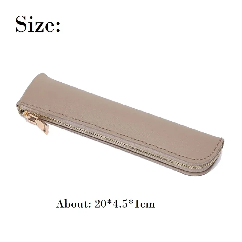 2023 Small Pencil Case Bag Cosmetic Bag Durable Zipper Pu Leather Makeup Pouch Makeup Bag Holder Fashion Pencil Case for Girls